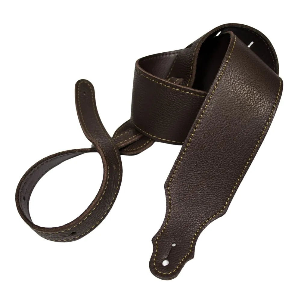 Franklin 2.5" Chocolate Leather Strap with Buck Backing