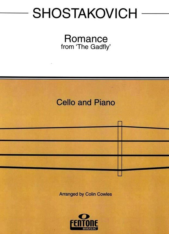Dmitri Shostakovich: Romance from The Gadfly, Op. 97 — Cello & Piano, arr. Colin Cowles (Fentone Music)