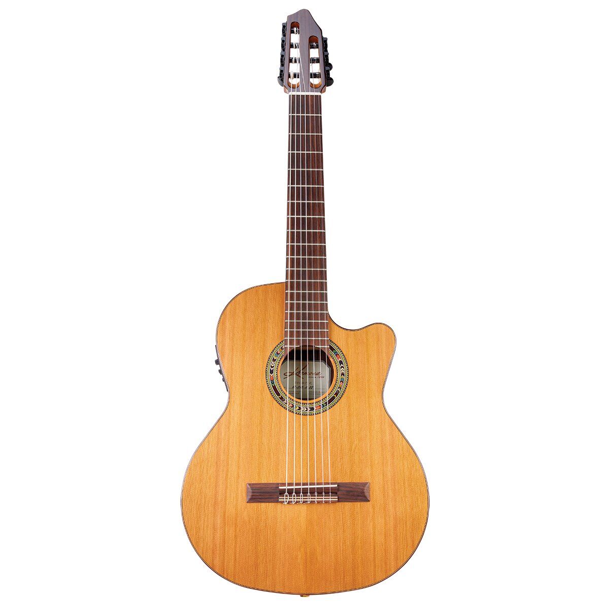 Kremona Fiesta F65CW7SVE 7-String Classical Guitar with Solid Cedar Top & Case — view 2