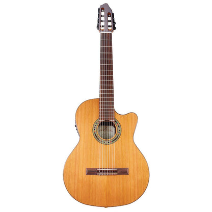 Kremona Fiesta F65CW7SVE 7-String Classical Guitar with Solid Cedar Top & Case — view 2