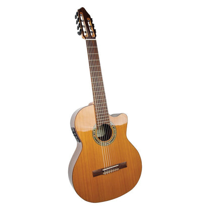 Kremona Fiesta F65CW7SVE 7-String Classical Guitar with Solid Cedar Top & Case — view 3
