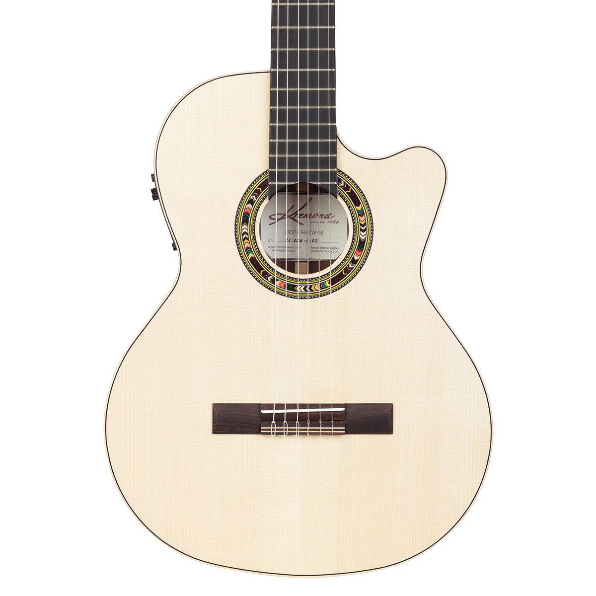 Kremona Fiesta F65CWSB Classical Guitar with Case - Solid Spruce & Rosewood — view 5