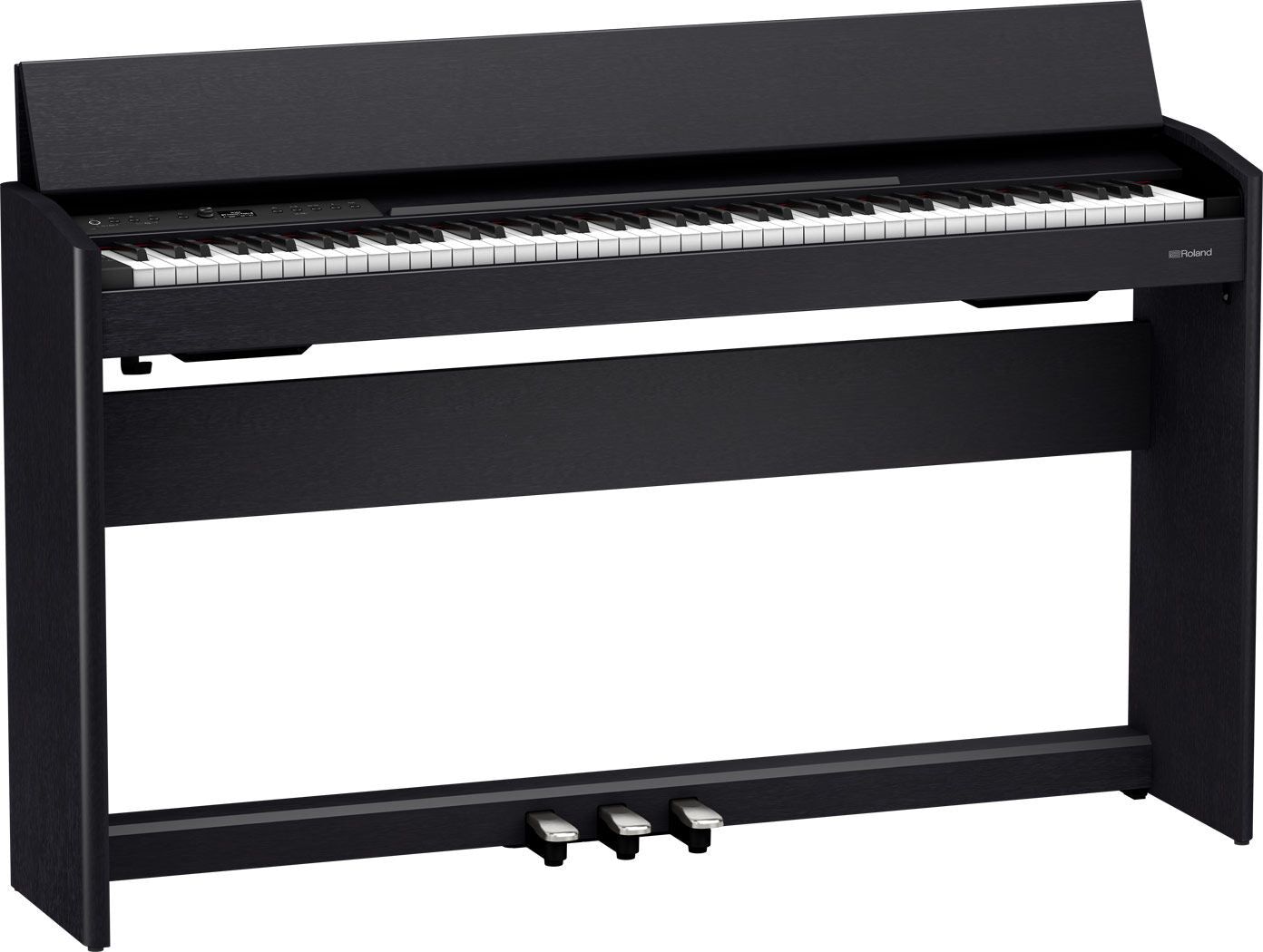 ROLAND F701 Compact Digital Piano & Stool - Modern White Finish — view 2