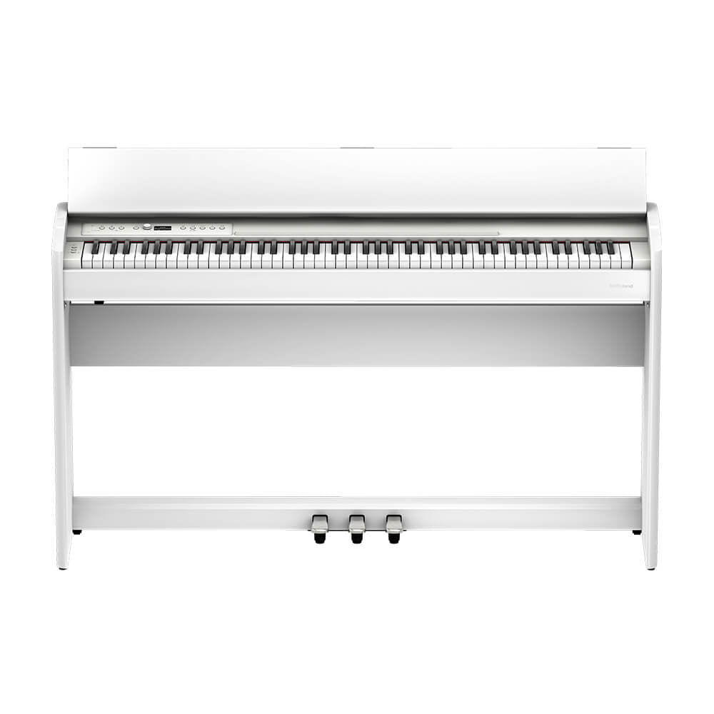 ROLAND F701 Compact Digital Piano & Stool - Modern White Finish — view 7