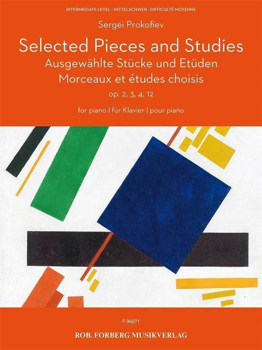 Prokofiev: Selected Pieces & Studies Op. 2, 3, 4, 12 — Piano (Rob. Forberg Musikverlag)
