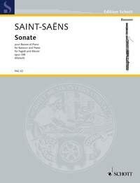 Saint-Saens Sonata Op. 168 for Bassoon and Piano, Schott Music, 36 Pages