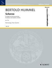 Hummel - Scherzo Op. 13e for Bassoon and Piano, 16 Pages, Published by Schott Music