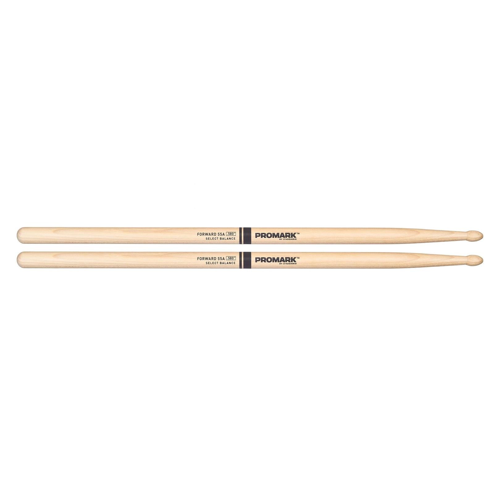 ProMark Forward Balance Drum Stick, Wood Tip, .580" (55A)