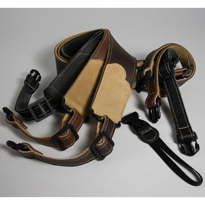 Franklin 2.5" Caramel Leather Banjo Strap with Suede End — view 2