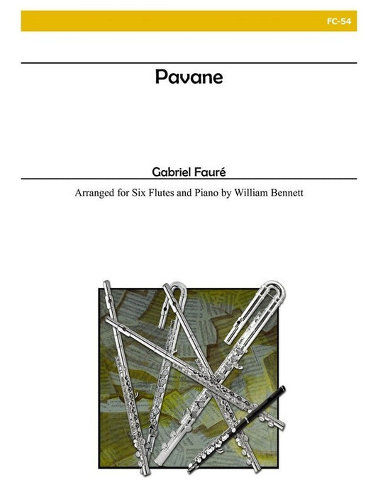Pavane For 6 Flutes And Piano. (Music Score/Parts) Book