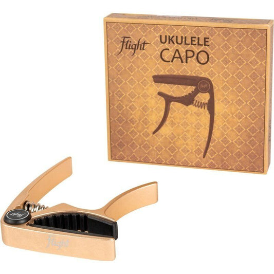 Flight Aluminium Ukulele Capo - Gold