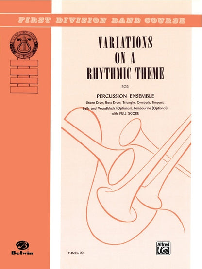 Variations Rhythm Theme Percussion Ensemble Sheet Music