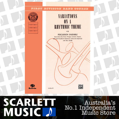 Variations Rhythm Theme Percussion Ensemble Sheet Music — view 2