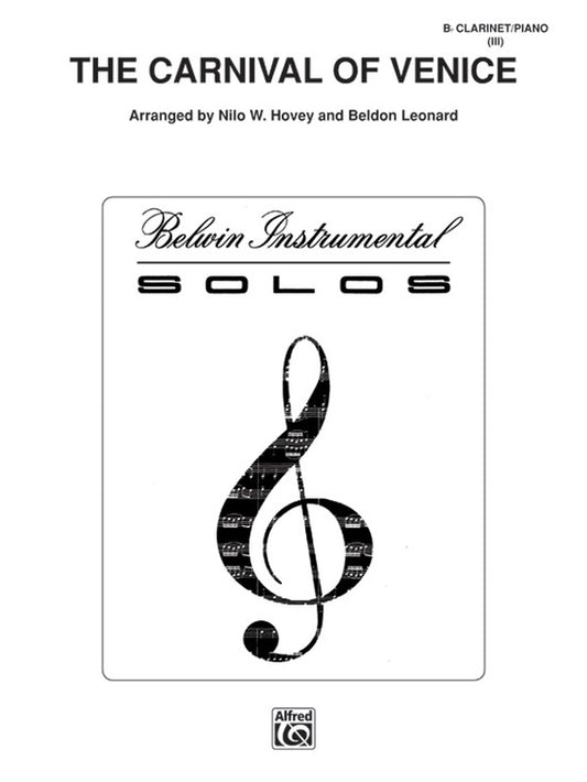 Carnival Of Venice B Flat Clarinet/Piano Arr Hovey Leon
