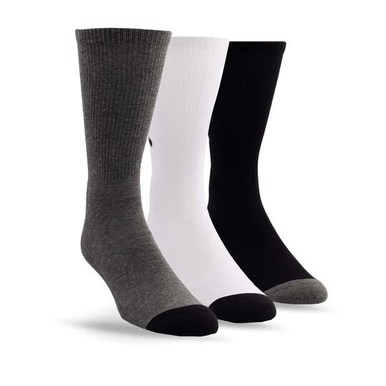 Perris Licensed Fender "Exploded Logo" Large Crew Socks - 3-Pair Assorted Colors — view 2