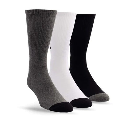 Perris Licensed Fender "Exploded Logo" Large Crew Socks - 3-Pair Assorted Colors — view 2