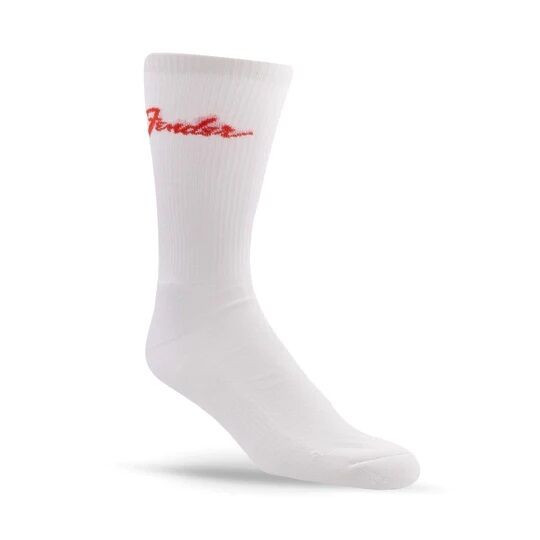 Perris Licensed Fender Classic Large Crew Socks - White (3-Pair) — view 2