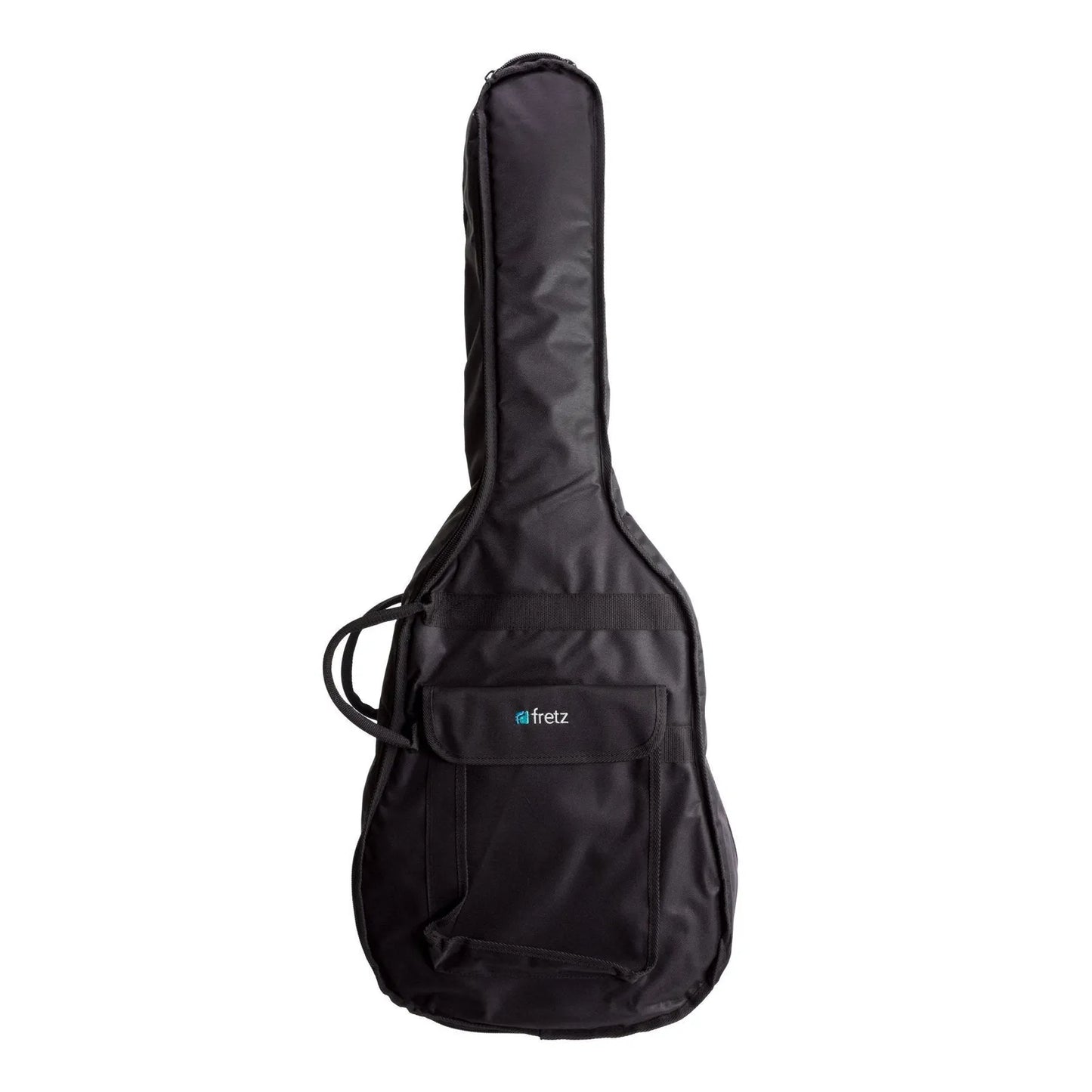 Fretz Deluxe Acoustic Guitar Gig Bag - Heavy Duty Polyester, 10mm Foam Padding, Adjustable Straps, Front Pocket, 1005mm Length