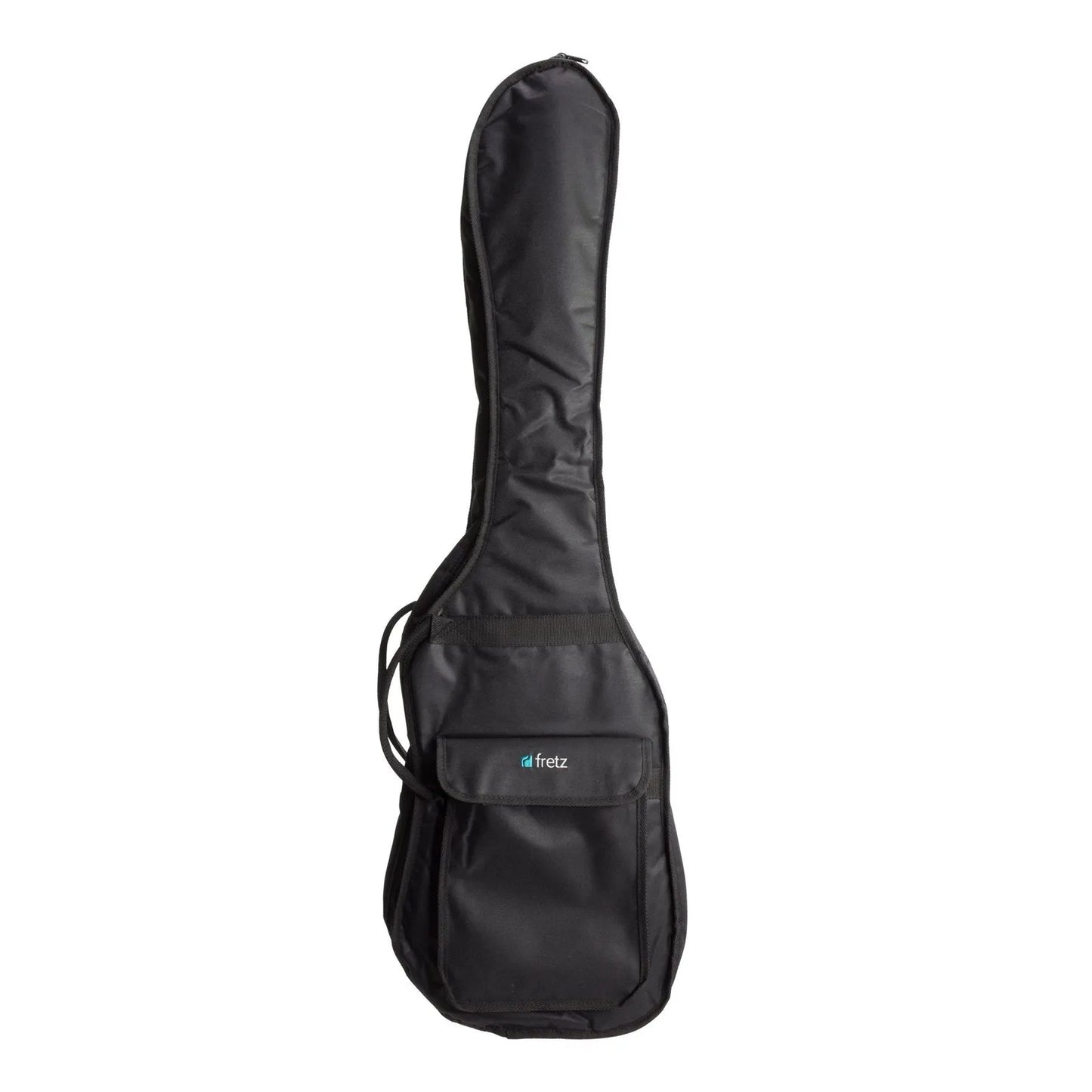 Fretz Heavy Duty Electric Bass Guitar Gig Bag with Foam Padding and Accessories Pocket - Black