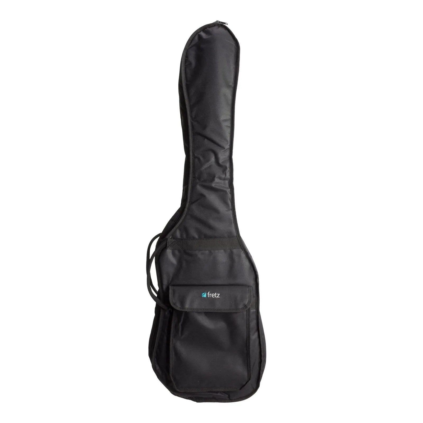 Fretz Heavy Duty Electric Bass Guitar Gig Bag with Foam Padding and Accessories Pocket - Black