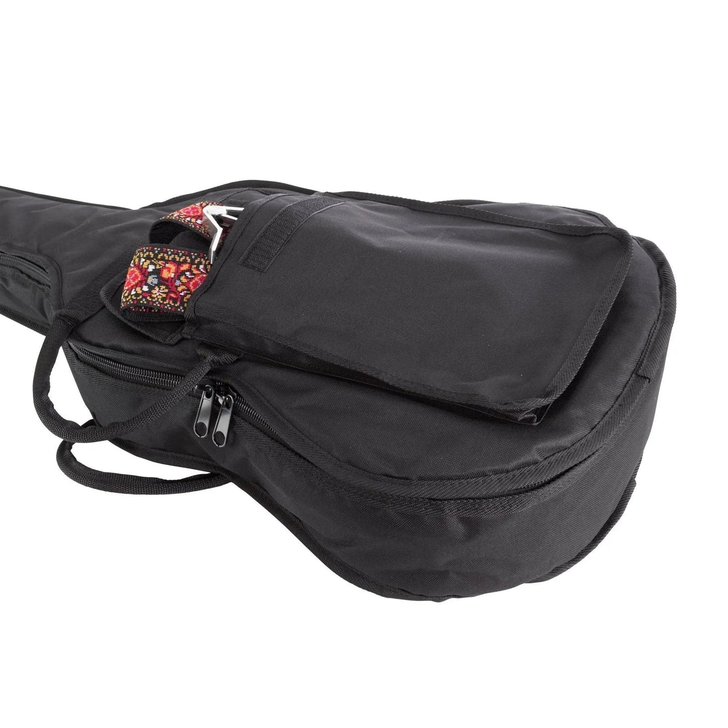 Fretz Deluxe Classical Guitar Gig Bag with Foam Padding and Accessories Pocket, Black — view 3