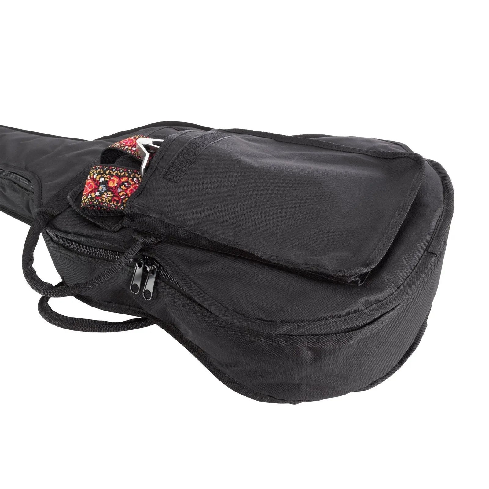 Fretz Deluxe Classical Guitar Gig Bag with Foam Padding and Accessories Pocket, Black — view 3