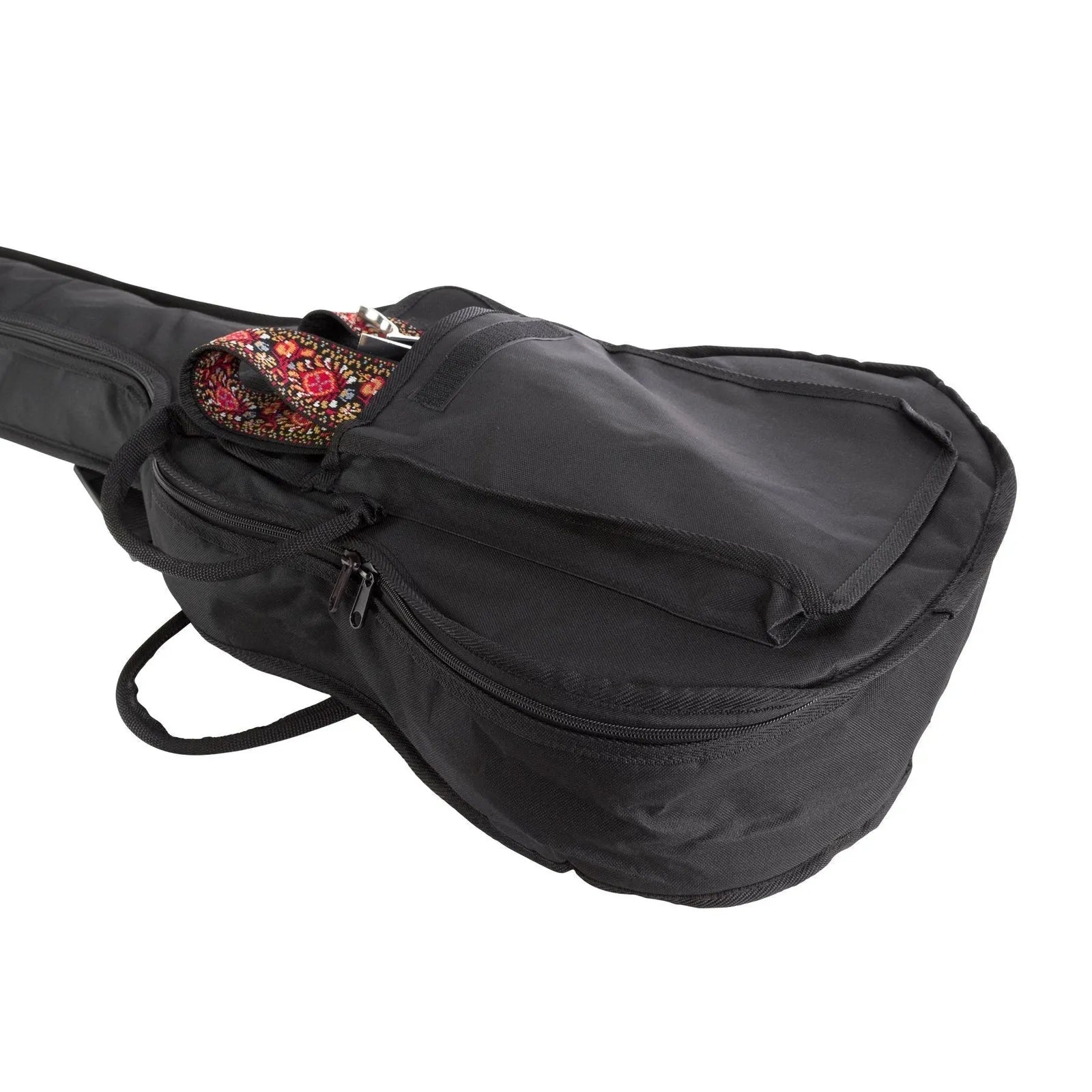 Fretz Heavy Duty Classical Guitar Gig Bag with Foam Padding and Accessories Pocket, Black — view 3