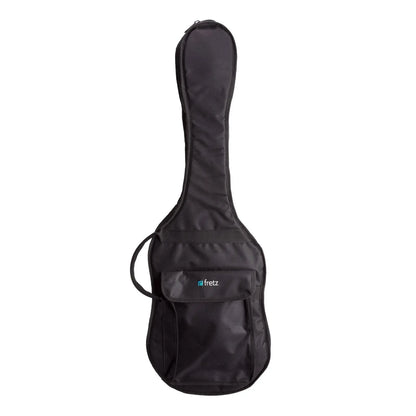 Fretz Deluxe Electric Guitar Gig Bag - Heavy Duty Polyester, Foam Padding, Adjustable Straps, Black
