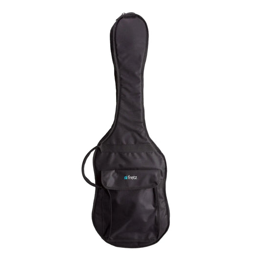 Fretz Deluxe Electric Guitar Gig Bag - Heavy Duty Polyester, Foam Padding, Adjustable Straps, Black