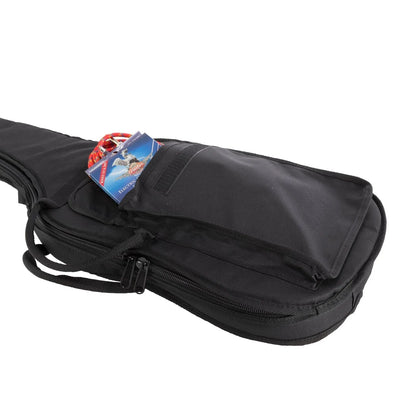 Fretz Deluxe Electric Guitar Gig Bag - Heavy Duty Polyester, Foam Padding, Adjustable Straps, Black — view 3