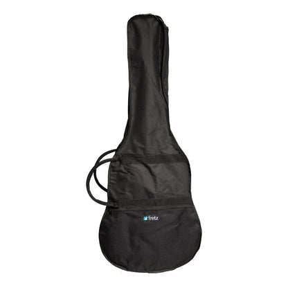 Fretz Standard Acoustic Guitar Gig Bag - Black, Heavy Duty Polyester, Adjustable Straps, Front Pocket, 1040mm x 410mm x 130mm