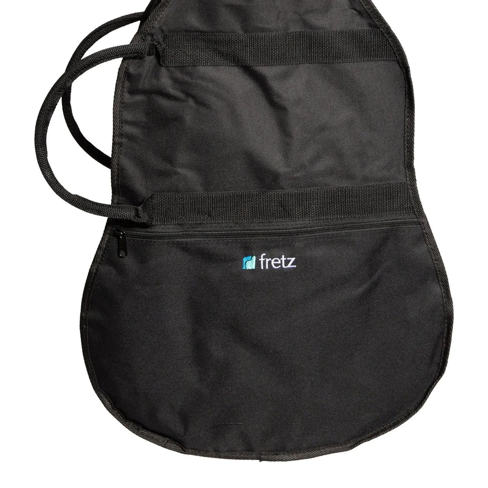 Fretz Standard Acoustic Guitar Gig Bag - Black, Heavy Duty Polyester, Adjustable Straps, Front Pocket, 1040mm x 410mm x 130mm — view 2
