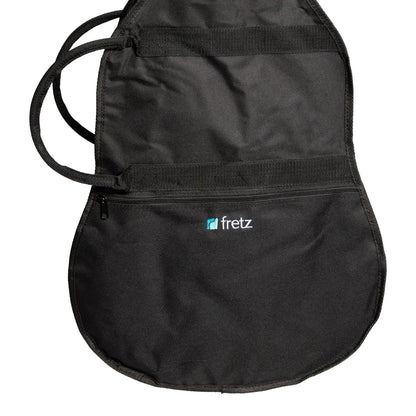 Fretz Standard Acoustic Guitar Gig Bag - Black, Heavy Duty Polyester, Adjustable Straps, Front Pocket, 1040mm x 410mm x 130mm — view 2