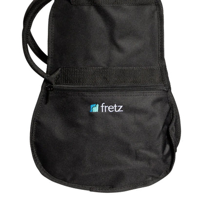 Fretz Standard 1/4 Size Classical Guitar Gig Bag - Black, Heavy Duty Polyester, Adjustable Straps, Front Pocket, 770mm x 270mm x 85mm — view 2
