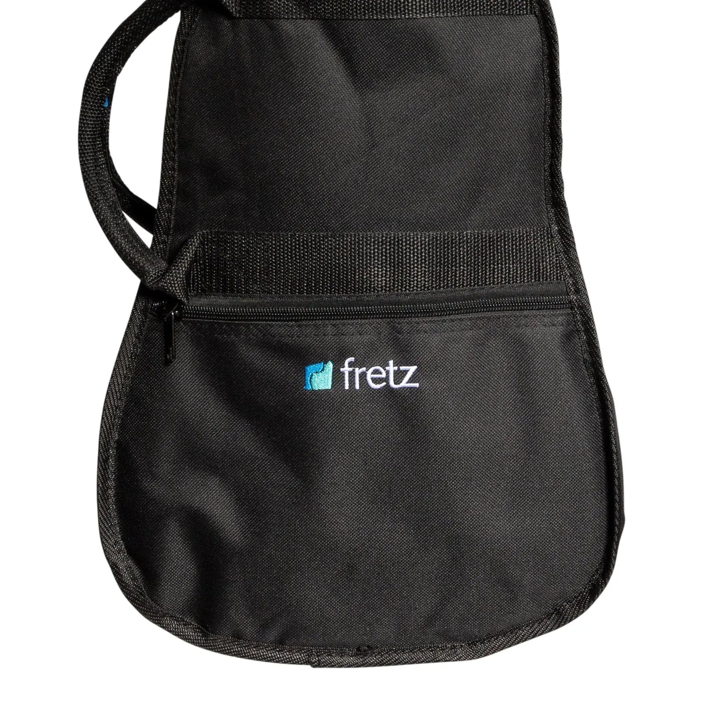 Fretz Padded 1/4 Size Classical Guitar Gig Bag - Black, Heavy Duty Polyester, 4mm Foam Padding, Adjustable Straps, Front Pocket — view 3