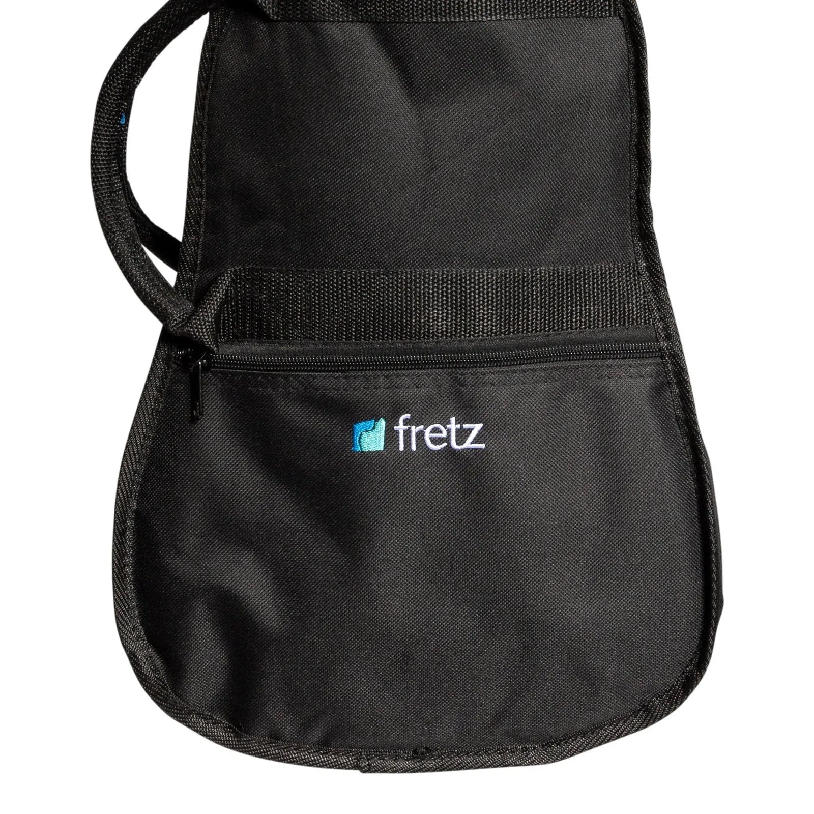 Fretz Padded 1/4 Size Classical Guitar Gig Bag - Black, Heavy Duty Polyester, 4mm Foam Padding, Adjustable Straps, Front Pocket — view 3