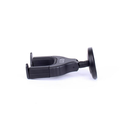 Fretz Short Wall-Mounted Guitar Hanger with Padded Yoke and Swivel Head - Black — view 3