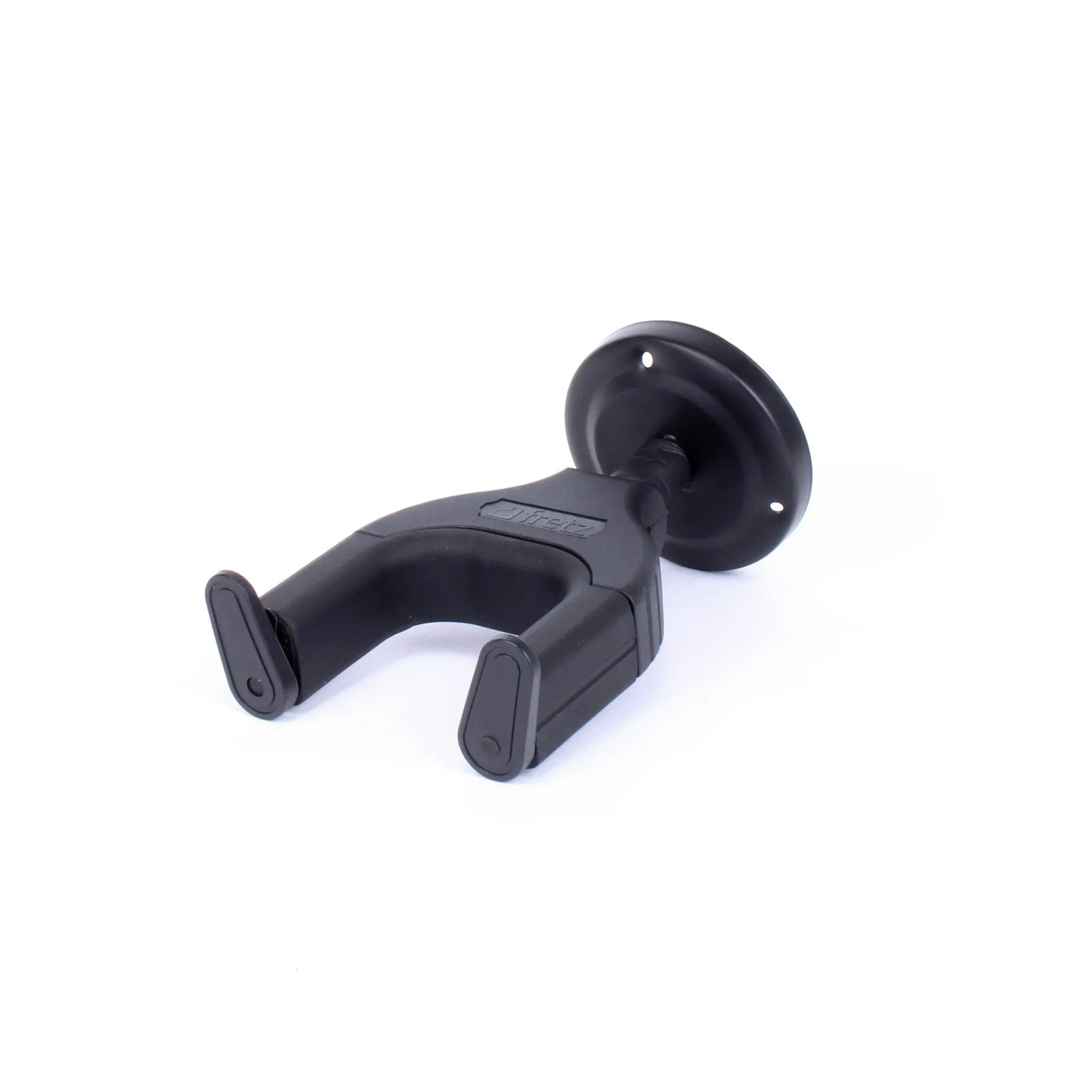 Fretz Short Wall-Mounted Guitar Hanger with Padded Yoke and Swivel Head - Black — view 2
