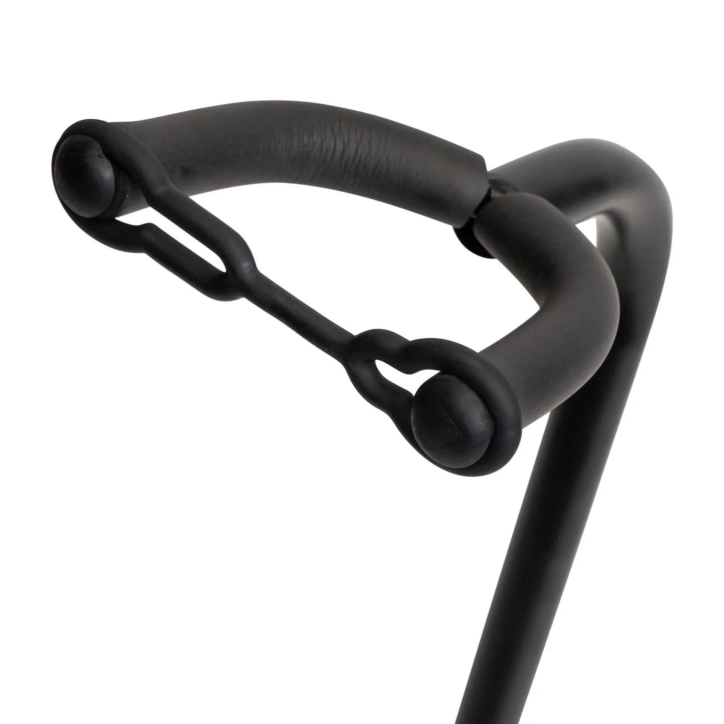 Fretz FGS-1-BLK Tubular Upright Guitar Stand - Adjustable Height, Non-Slip Feet, Neck Cradle, Keyhole-Locking Mechanism, Black — view 2