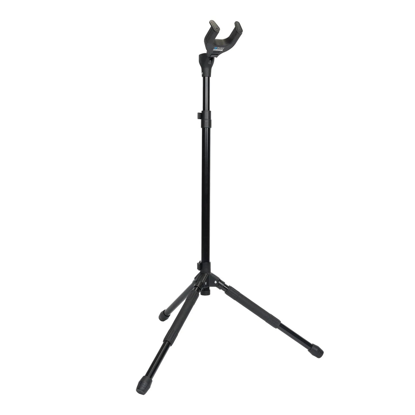 Fretz Heavy Duty Self-Locking Tripod Guitar Stand for Electric, Acoustic & Bass Guitars, Adjustable Height 80-150cm, Non-Slip Feet