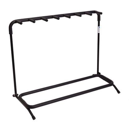 Fretz Multi-Rack Guitar Stand for 7 Guitars, Foldable and Lightweight, Heavy Duty Steel Frame, Rubber Foam Protection