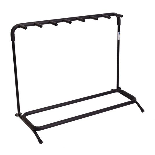 Fretz Multi-Rack Guitar Stand for 7 Guitars, Foldable and Lightweight, Heavy Duty Steel Frame, Rubber Foam Protection