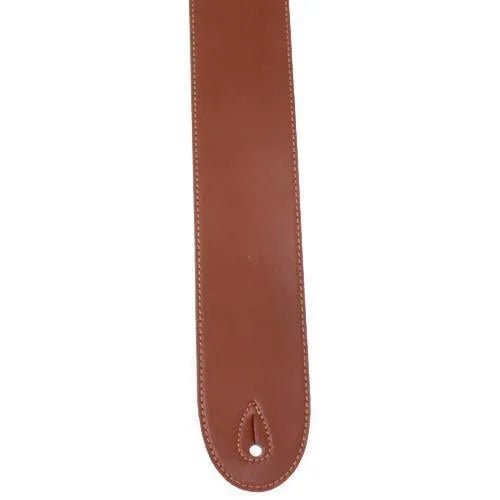 Fretz Standard MF Adjustable Leather Guitar Strap 2.5” - Brown