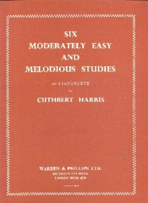 Moderately Easy And Melodious Studies 6