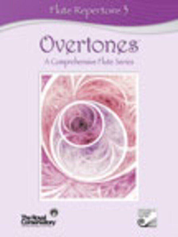 Overtones Flute Repertoire 3 by Royal Conservatory of Music, 56 Pages, Includes Compact Disks, Woodwind Instrument