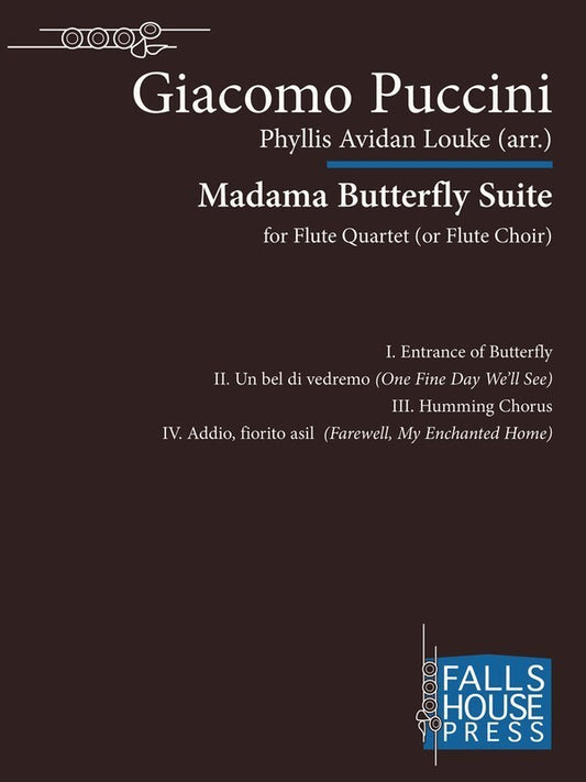 Madama Butterfly Suite Flute Quartet Score/Parts Book