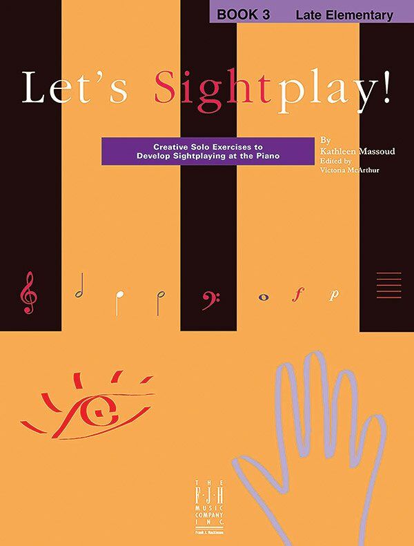 Let's Sightplay BK 3 Late Elementary by Kathleen Massoud - Piano Solo, FJH Music Company