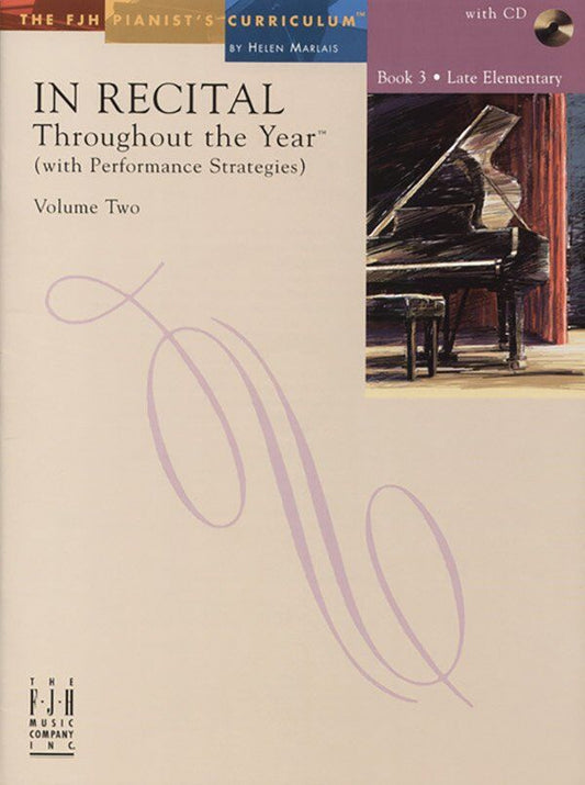 In Recital Throughout the Year Vol 2 Book 3 BK/CD