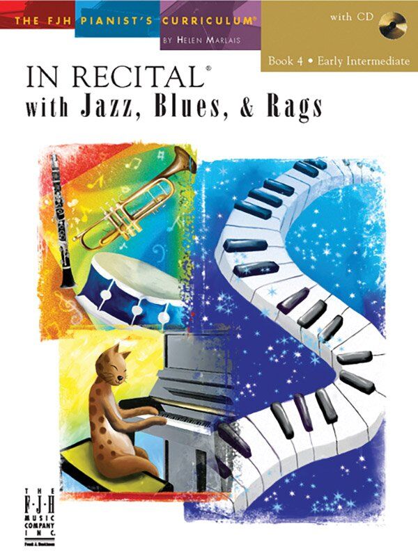 In Recital with Jazz, Blues, & Rags Book 4 with CD