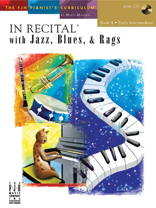 In Recital with Jazz, Blues, & Rags Book 4 with CD